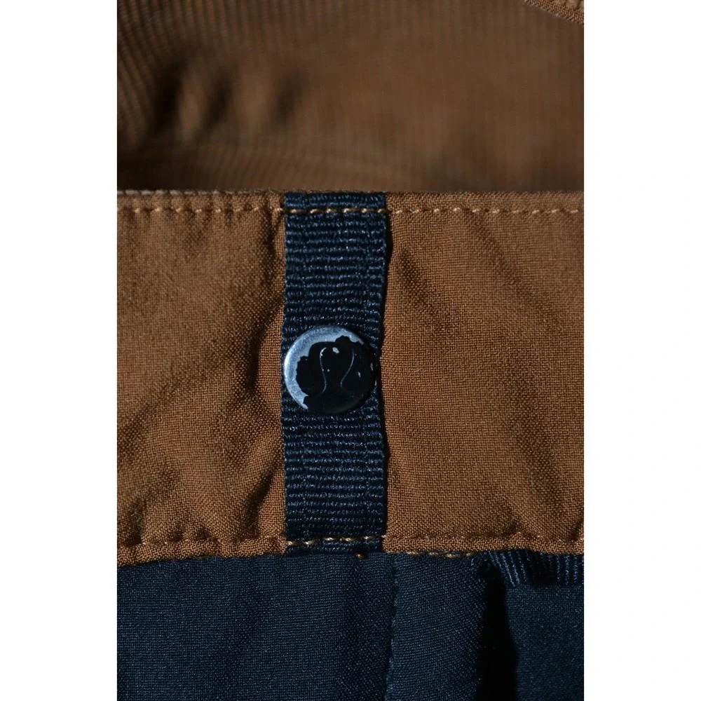 Lululemon Crop Pant Mens Sz 33 (33x30) Copper Brown ABC Relaxed Fit Cord Stretch